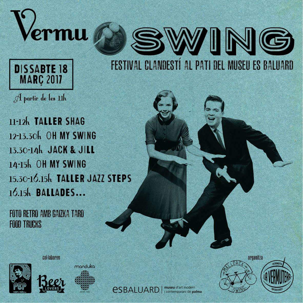 A les 11h serem a @EsBaluard amb <a href="/La_Vermutera/">La Vermutera</a> <a href="/ohmyswing/">Oh My Swing!!!</a> @gaizkataro Un dia ple de #swing i #vermut #ballada #lindyhop #vermuswing