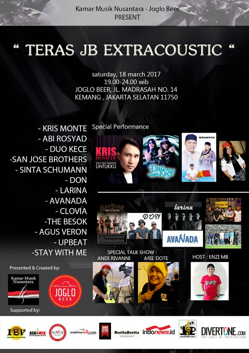 Arie Dote (@ariedote_id) on Twitter photo MALAM INI Jumpa di <a href="/JogloAtKemang/">JogloAtKemang</a> Yaaa ... Cc <a href="/sipmanagementID/">SIP MANAGEMENT</a> <a href="/viewindie/">INDIEview</a> <a href="/xabispace/">XABI</a> <a href="/Ezra_ZiFactor/">Ezra L. Simanjuntak</a> <a href="/ZerosiXpark/">ZerosiX park</a> @OfficialDuoKece <a href="/AbiRosyad/">Abi Rosyad</a> MALAM INI Jumpa di <a href="/JogloAtKemang/">JogloAtKemang</a> Yaaa ... Cc <a href="/sipmanagementID/">SIP MANAGEMENT</a> <a href="/viewindie/">INDIEview</a> <a href="/xabispace/">XABI</a> <a href="/Ezra_ZiFactor/">Ezra L. Simanjuntak</a> <a href="/ZerosiXpark/">ZerosiX park</a> @OfficialDuoKece <a href="/AbiRosyad/">Abi Rosyad</a>
