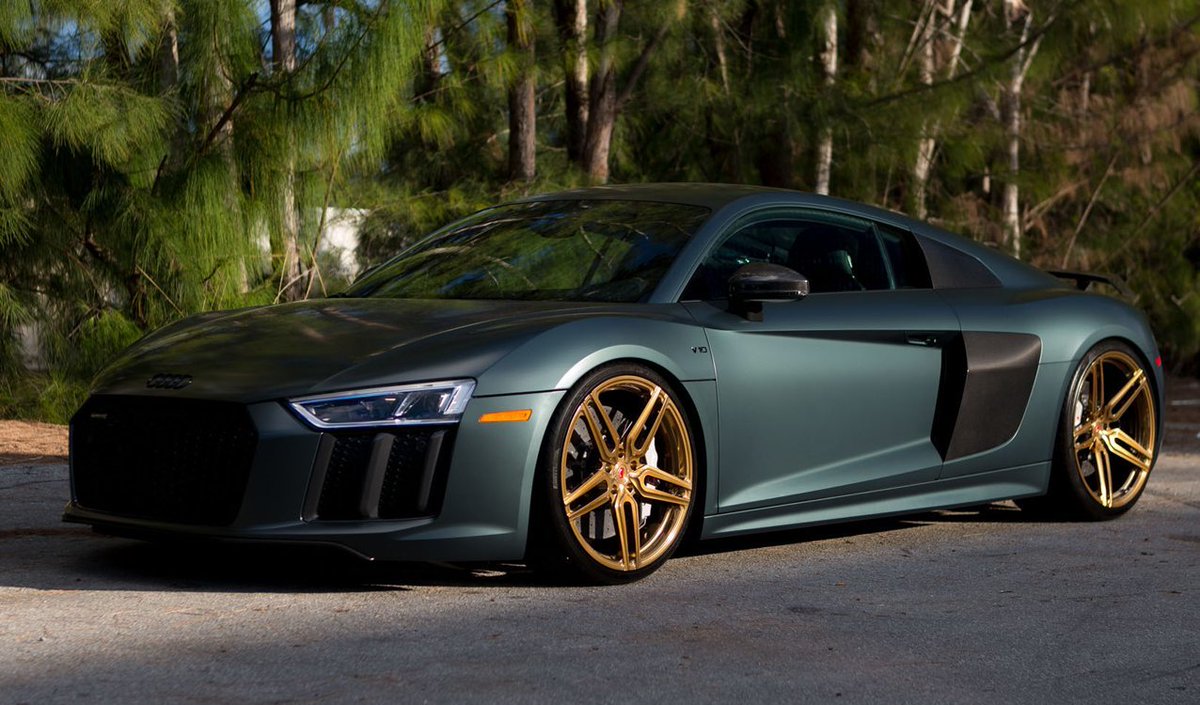 Perfect Match💕Green Matte #Audi #R8 V10 x #vossenwheels For Sale crwd.fr/2mzpfbA  #tuning #teamvossen #AudiforLife <a href="/duPontREGISTRY/">dupontregistry</a>