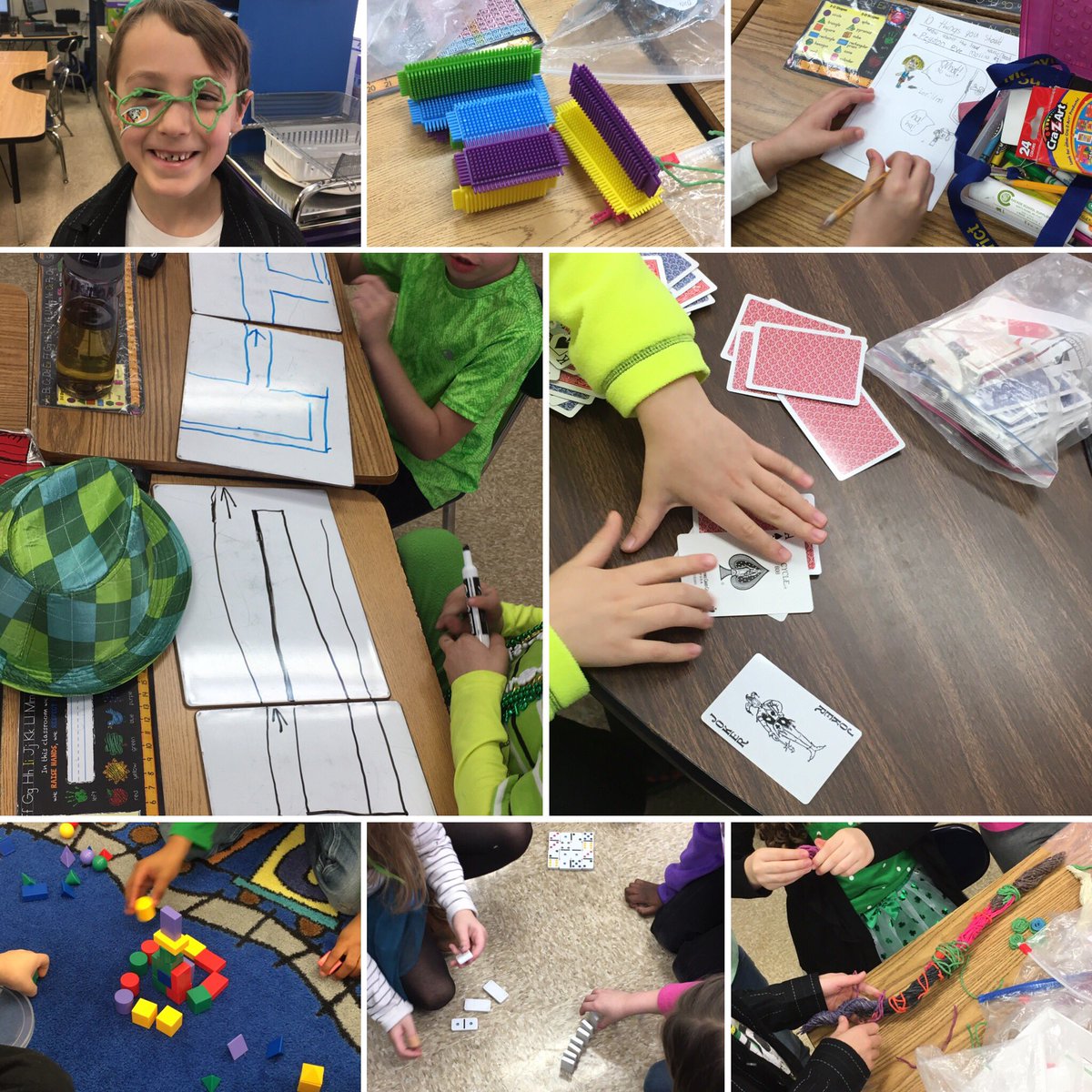 MissFedor's tweet photo. Fun Friday!  The class loves free academic choice time and I love seeing all of their creative activities and ideas! 😁 https://t.co/q8MpnS6MkF