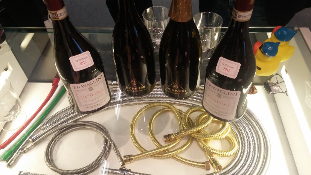 ilflessibilesrl's tweet photo. #ish17 is also this... Fortunately!😉🍷 come and have a drink #ishlive #messefrankfurt #showerhoses #madeinitaly https://t.co/HdrwaYUK5v
