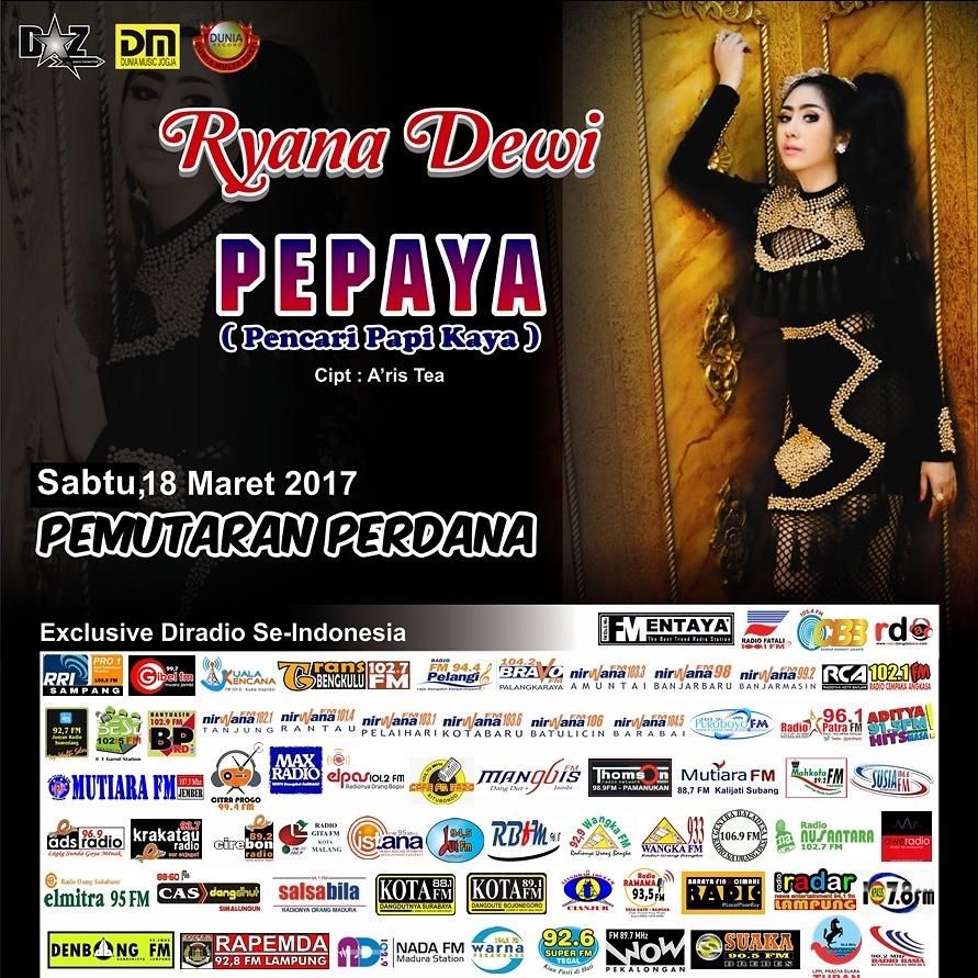 RadioAzZumarFM1's tweet photo. Play Pemutaran Serentak @RyanaDewi12 _PEPAYA #PencariPapiKaya cc @DennyPromotion  #BandarDangdutMalam @RadioAzZumarFM1 MD @RoeklyElDiwani1 https://t.co/fZ1ykNPNIw