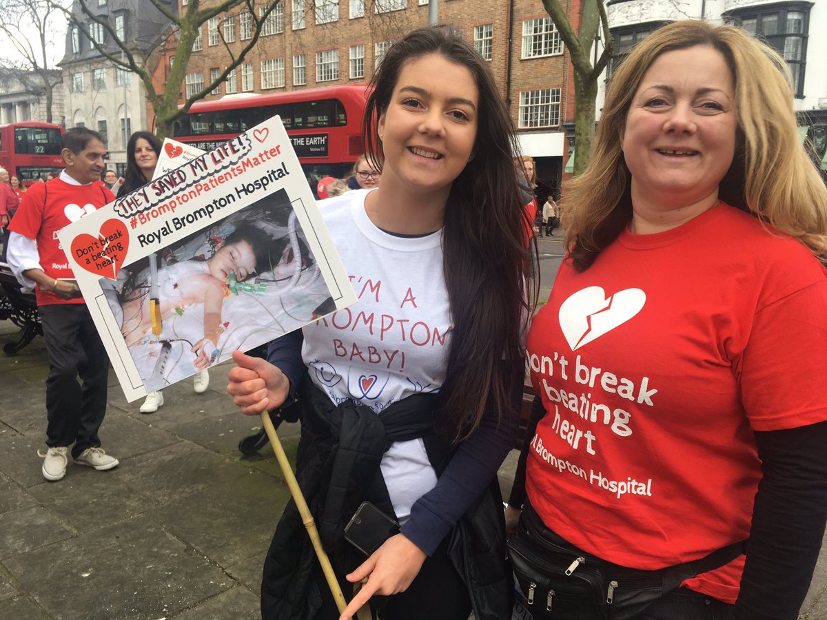 richardgaisford's tweet photo. Many protesting today wouldn't be alive without the world leading heart hospital. They're here to tell @NHSEngland #BromptonPatientsMatter https://t.co/sKOTrNPDrM
