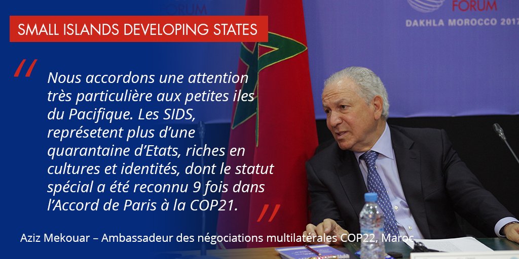 CransMontanaF's tweet image. Aziz Mekouar : Les SIDS sont les premières victimes du réchauffement climatique #CMF17 #SIDS