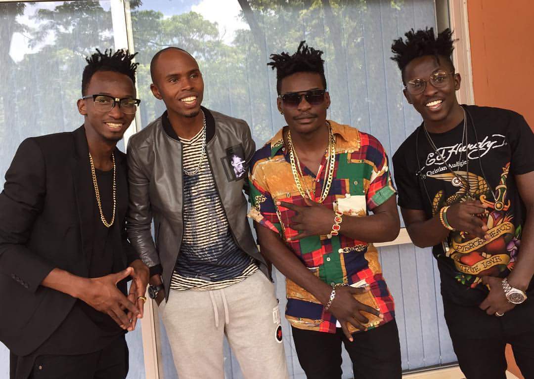 AlexMuhangi's tweet photo. With the @B2CEntUG crew at @kampalaserena ahead of tonight's #CMVAs. Pre-event vibes. #CMVA2017 @ClubPilsener https://t.co/YxduHsJlEh