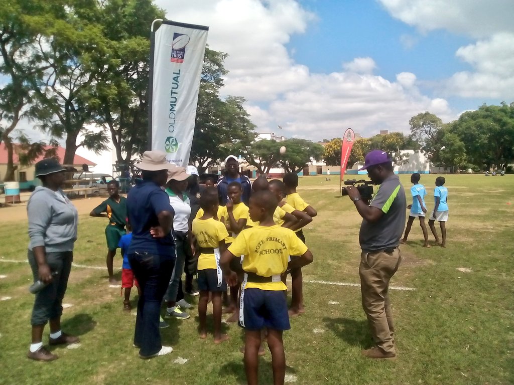 Join us at the <a href="/OldMutualZW/">Old Mutual Zimbabwe</a> Tag rugby weekend at David Livingston Primary school #SandPro