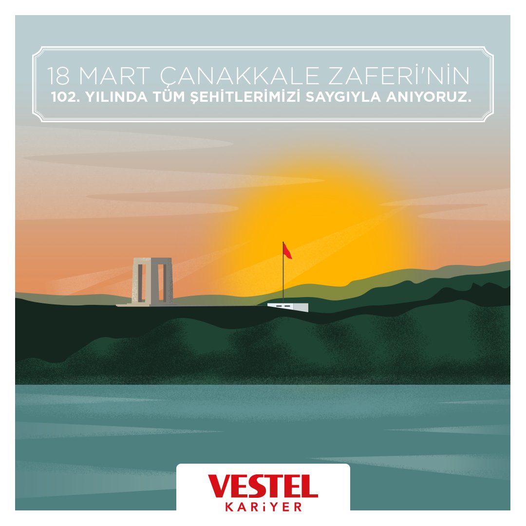 18 Mart Çanakkale Zaferi'nin 102. yılında tüm şehitlerimizi saygıyla anıyoruz.