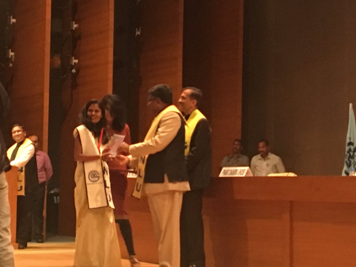 Union Law Minister praises GNLU girls for most gold medals during 8th convocation