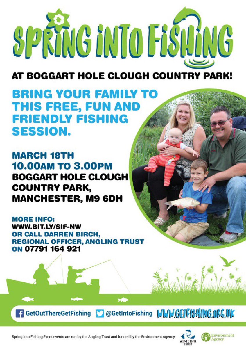 Looking for something to do today then come and try fishing free today 10..00am-3.00pm at Boggart Hole Clough
