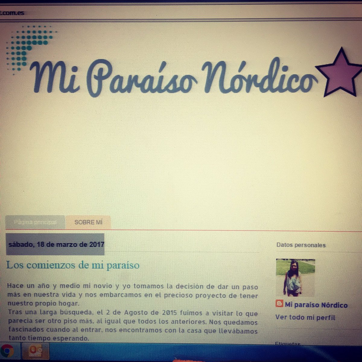 AlmuMorenoAb's tweet photo. Nuevo Post en mi Blog! "Los comienzos de mi paraíso". El link directo en mi bio! Feliz Sábado bonitos!!  
https://t.co/HBglC9opv0 https://t.co/iaCoFHBGTW
