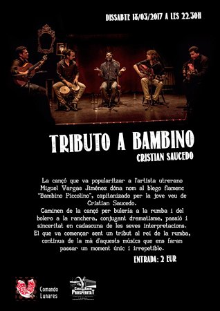 CasalBProspe's tweet photo. Avui dissabte potent a #9barris amb #Citric2017 al @ateneu9b #40Anys i #TributoABambino al @CasalBProspe amb #ComandoLunares https://t.co/92JtmQQycv