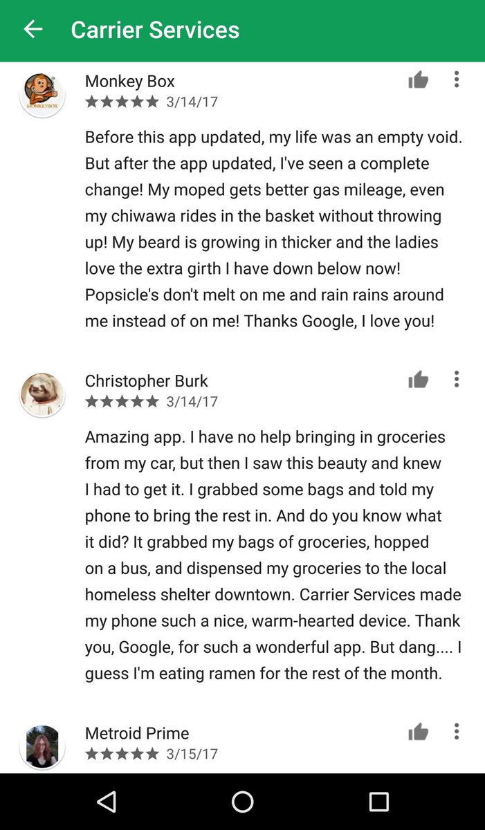 humphrey_sui's tweet image. Y'all guys hilarious! 😂 I thought my eyes were bugging~ #GoogleCarrierServices  #Googler #MakingShitUp #FunnyComments #GooglePlayStore