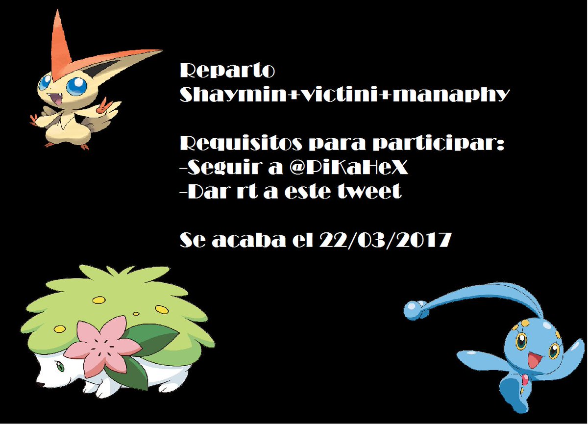 PiKaHeX's tweet photo. Aquí el nuevo sorteo! #Blessurintercambios https://t.co/NVExYG49Qy