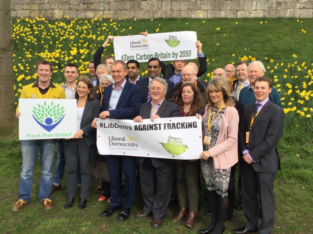 dinahkeal's tweet photo. Yorks &amp; Humber @LibDems against fracking @timfarron @lfeatherstone @LibDemConf @frackfreeunited @yorklibdems https://t.co/NPTk9hLVg6