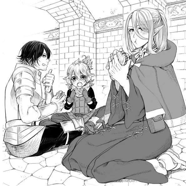 【女装注意】リクエストボックスから
エルフ耳の蜂須賀みたいな感じとのことだったので、虎鉄兄弟でダンジョン飯のパロ。 