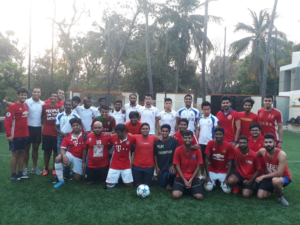 AnantVignes's tweet photo. @ChennaiCityFC #Turf137 #CCFCforthefans Amazing meet, greet and play session with the CCFC players. Thank you for this opportunity @Chyaanzz https://t.co/bHBcd0Rqv7