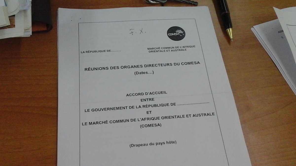 MinCommerce's tweet photo. #BURUNDISOMMETDU COMESA-SERA TENU À BUJUMBURA EN OCTOBRE 2017:Échange sur l'Accord  d'Accueil entre le Gouvernement du Burundi et le COMESA https://t.co/ucD4MRMKFE