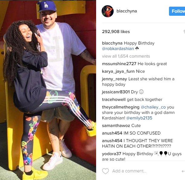 Blac Chyna Wishes Rob Kardashian A Happy Birthday  