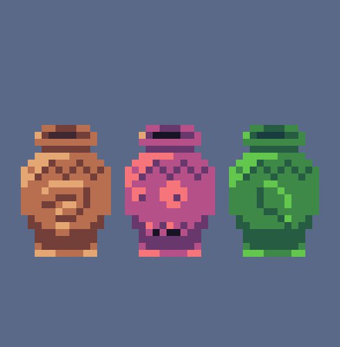 ValerianArtist's tweet photo. The #vase s from Plants vs Zombies 2's vase breaker levels
#pixelart @Pixel_Dailies #pixel_dailies https://t.co/dgaNiiTKMo