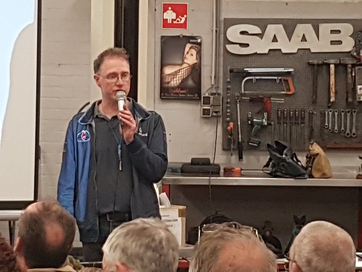 SHRT KLK1, vandaag te gast bij Saab specialist Ijdorff te #Achterveld. Startnr 8 sportklasse #rally #teamyke met de 9-5 Aero