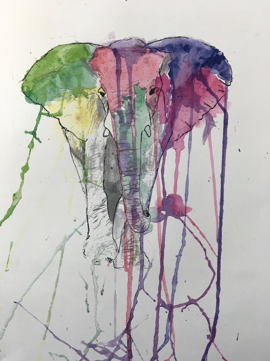 SamBP2's tweet image. GCSE Art &amp;amp; Design yr10 watercolour inspired by @sophielongart @voyagelearning check out Instagram @student_artwork_vlc