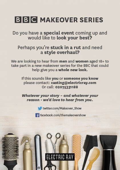 Are you stuck in a style rut!? If so, <a href="/ElectricRayCast/">Electric Ray</a> are looking for men &amp; women to take part in a BRAND NEW series for BBC! #TVCastingsUK