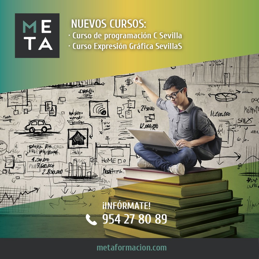 Metaformacion's tweet image. Te ofrecemos nuevas ofertas formativas como el nuevo curso de #ProgramaciónC y el de #ExpresiónGráfica
☎ INFÓRMATE 
metaformacion.com
