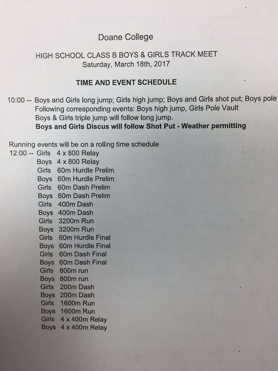 LETS GO!!!! Juniors &amp; seniors open season today @ the Doane Indoor starting @ 10:00. Continuing to taking the first steps in the journey!!!