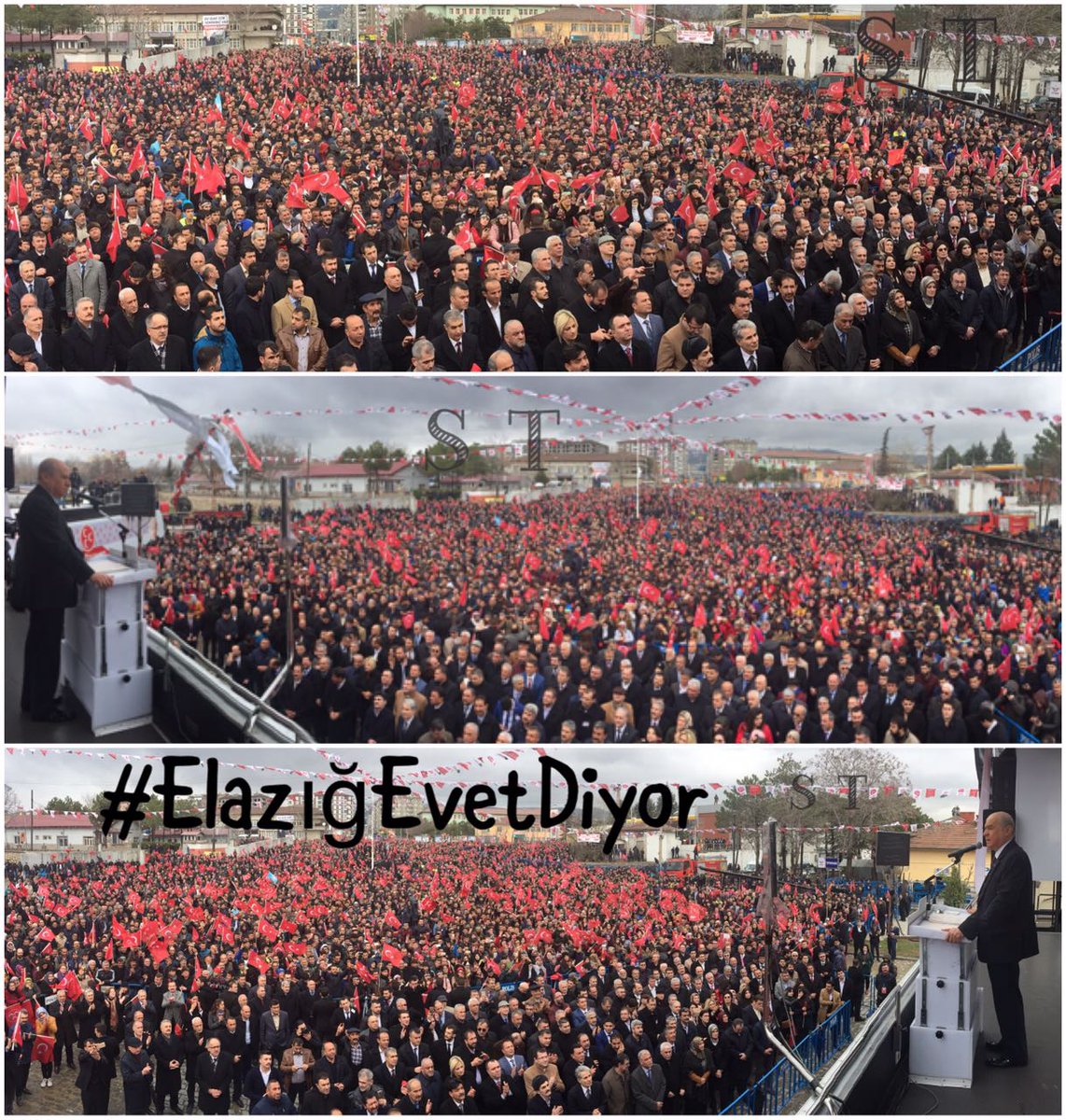 Ulku_Ocaklari's tweet photo. Türkmenbeyi Devlet Bahçeli Elazığ İstasyon Meydanın da Türk Milletine Sesleniyor " #ElazığEvetDiyor" https://t.co/rtmoll3q4T