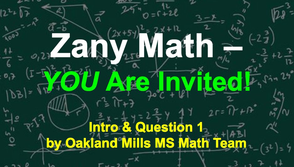 compsciness's tweet photo. @hcpss_omms Math Team celebrates 10 entries for 1st #ZanyMath round! TY @hcpss_gms, @hcpss_hcms, @hcpss_lems & @hcpss_pms for participating! https://t.co/21cY8KhoKu