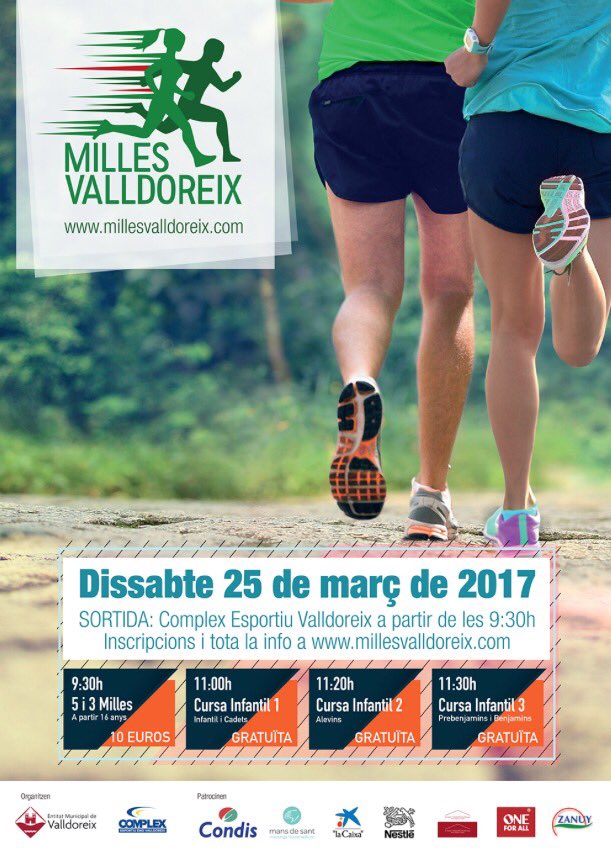 bgisbertemd's tweet photo. A una setmana de les @millesvdx tenim inscripcions doblades respecte l'any passat i ja hi ha més noies inscrites que l'any passat. https://t.co/4Ul5Z2TSfP