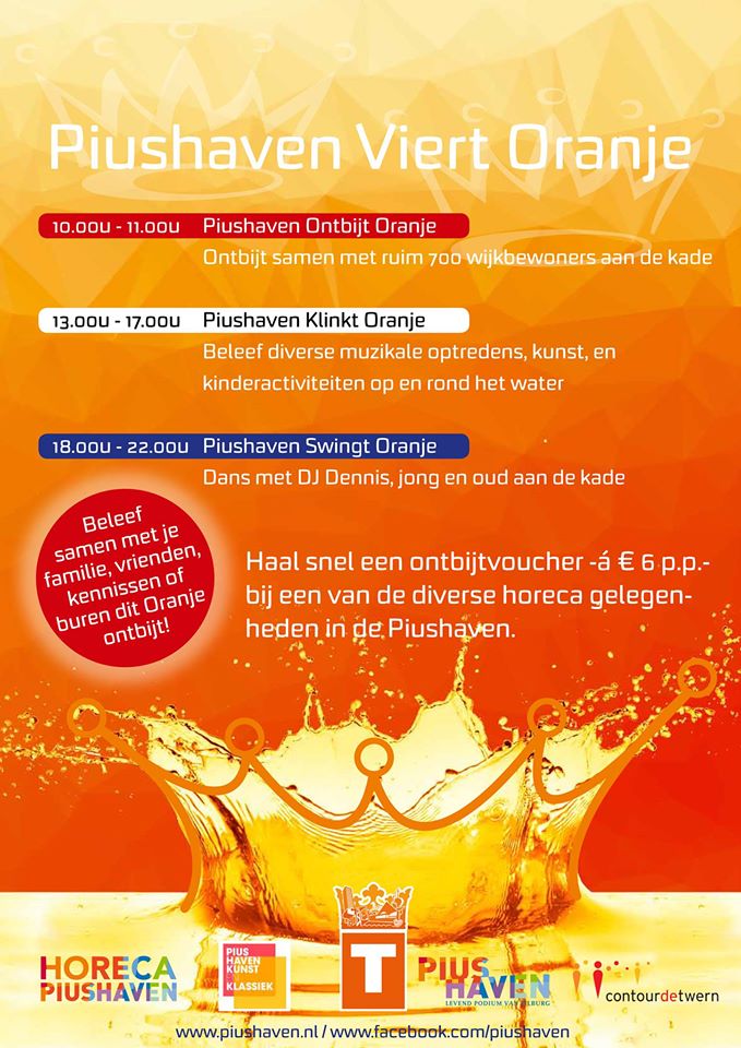 Wil jij ook deelnemen aan het grootste Koningsontbijt van Tilburg? Koop dan nu je kaartje! #dekoningintilburg #feest #altijdfeestbijons