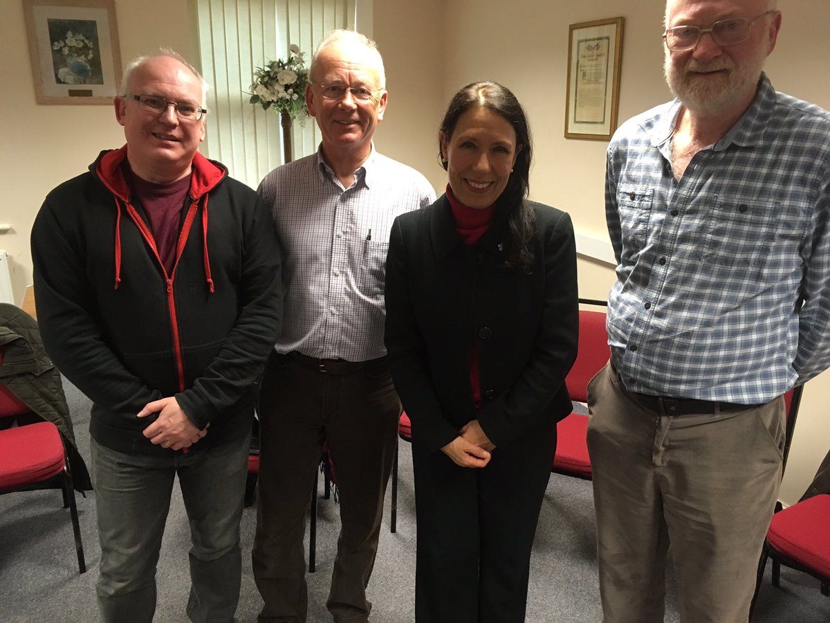 dcvaction's tweet image. MP @Debbie_abrahams with @dcvaction Mike Rooke. (r), Andrew Taylor and Cllr Jamie Curley (l) @GMSpatialFrame Fletchers #Greenfield  talks