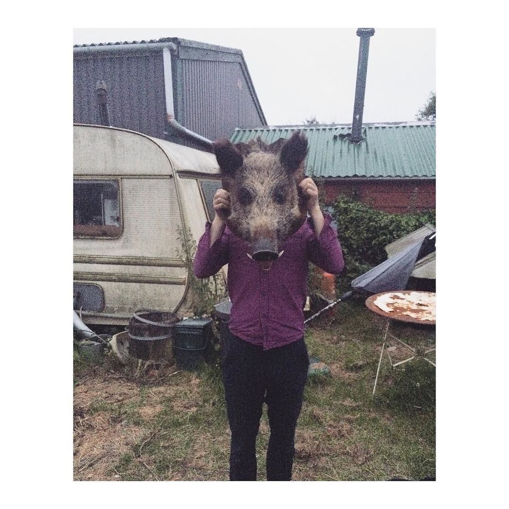 My guitarist trying out masks for our music vid! 🐗 #musicvideo #setlife #musicvideos #altf… ift.tt/2meIpbA