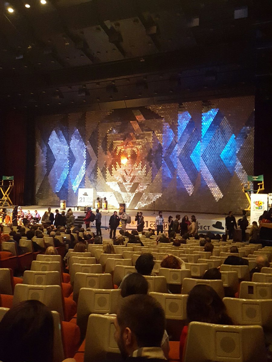 krkinopl's tweet photo. National Palace of Culture in Sofia. 3000 seats. Feeling like in late 80. Great. #ECSoLab2017 #krkino https://t.co/J715FSGYb7