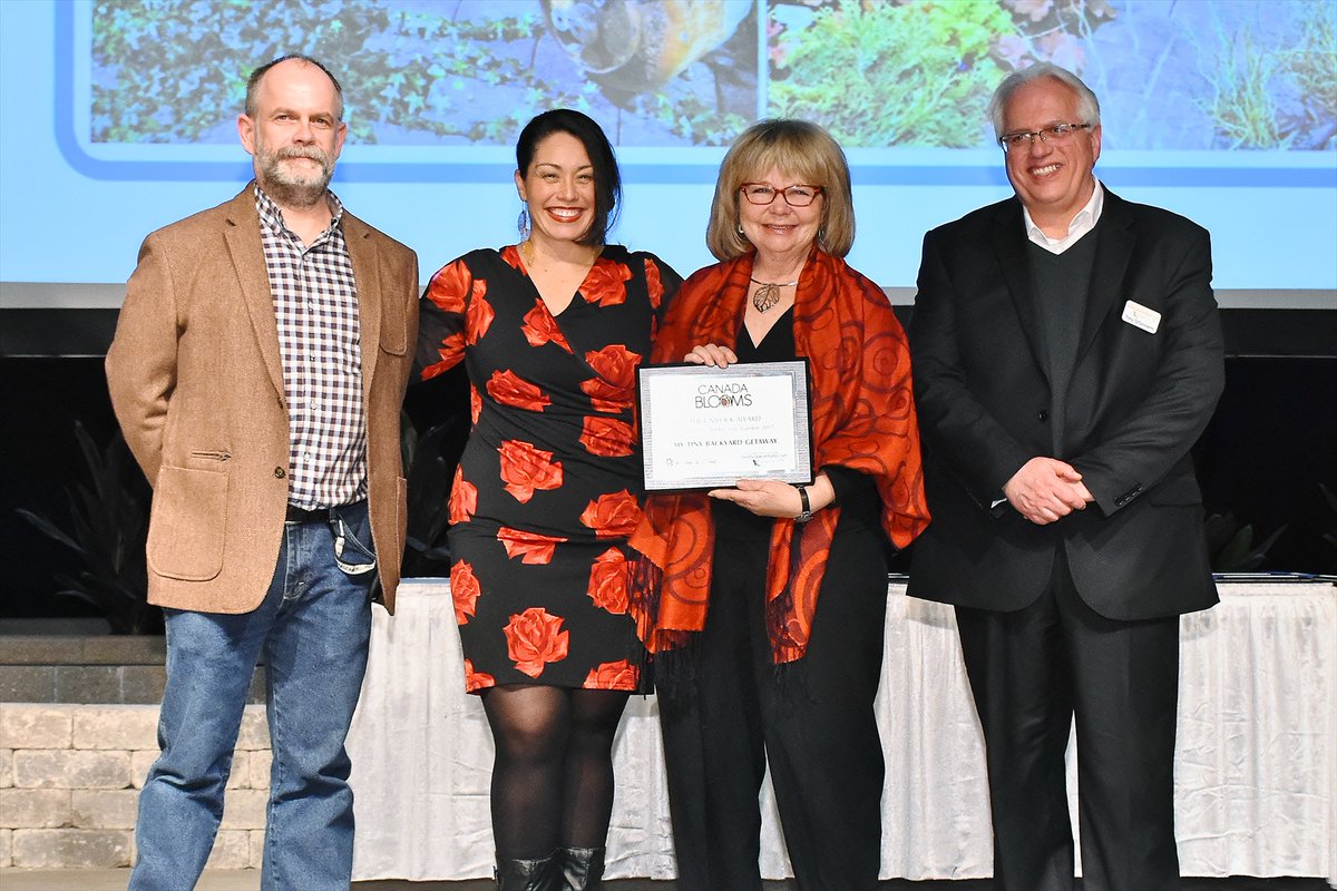 Congratulations <a href="/NancyGreen01/">Nancy Green</a>   for winning  <a href="/UnilockLife/">Unilock</a> Award
Outstanding Garden, Small Size  #Canadablooms
Green Art Landscape Design