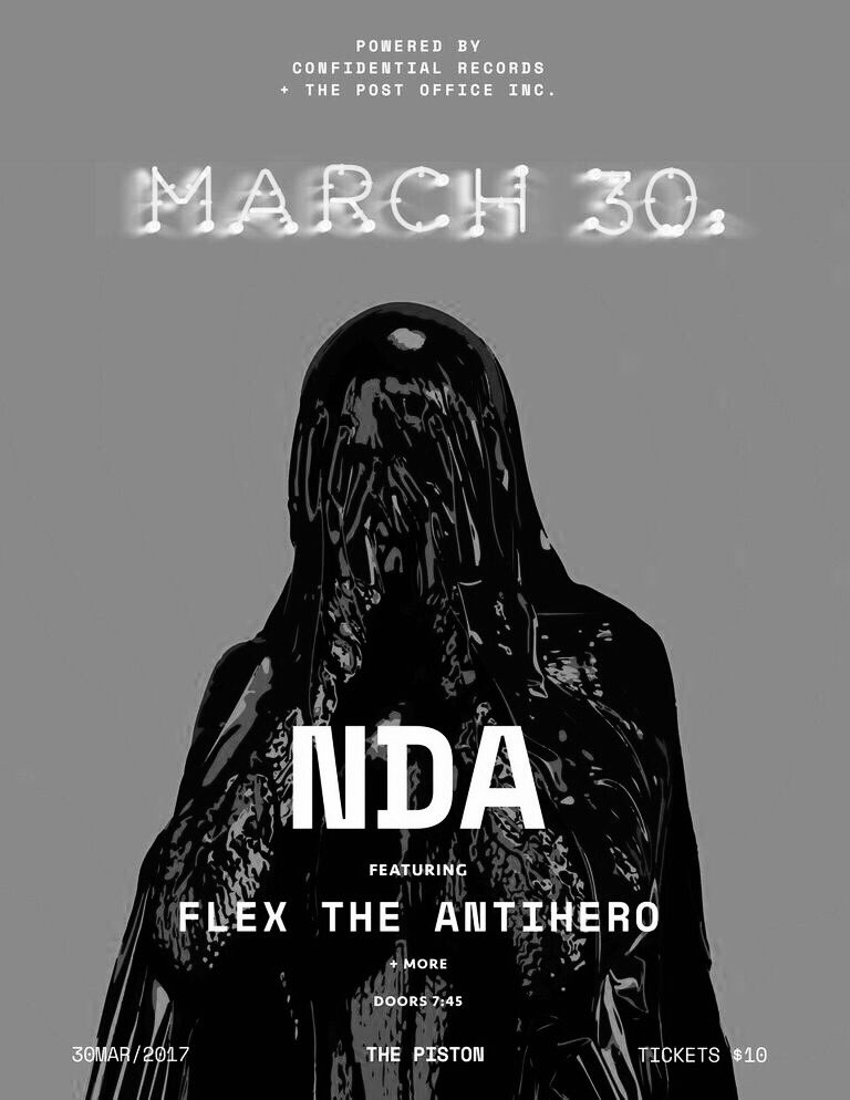 The Come Up Show (@thecomeupshow) on Twitter photo Don't miss <a href="/FlexTheAntihero/">π±πππ πΏππ π¬πππππππ</a> performing live March 30th <a href="/thepistonbar/">The Piston</a> as apart of Confidential Records Presents: NDA
bit.ly/2nQpwb8 Don't miss <a href="/FlexTheAntihero/">π±πππ πΏππ π¬πππππππ</a> performing live March 30th <a href="/thepistonbar/">The Piston</a> as apart of Confidential Records Presents: NDA
bit.ly/2nQpwb8