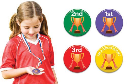 class_ideas's tweet image. Budget Pin Badge sports day medals come in a pack of 20. Make sure everyone is smiling on sports day. bit.ly/2n9bggB