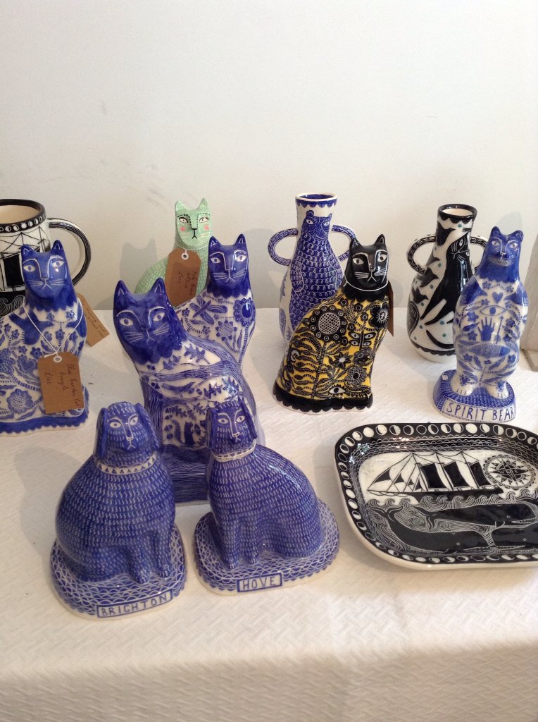 jondwill's tweet photo. @EmmaMasonPrints Hi Emma, good to chat with u today about #Tadek & #RyePottery. Here are cats/dogs @vicky_lindo https://t.co/uNPkWlPFRa