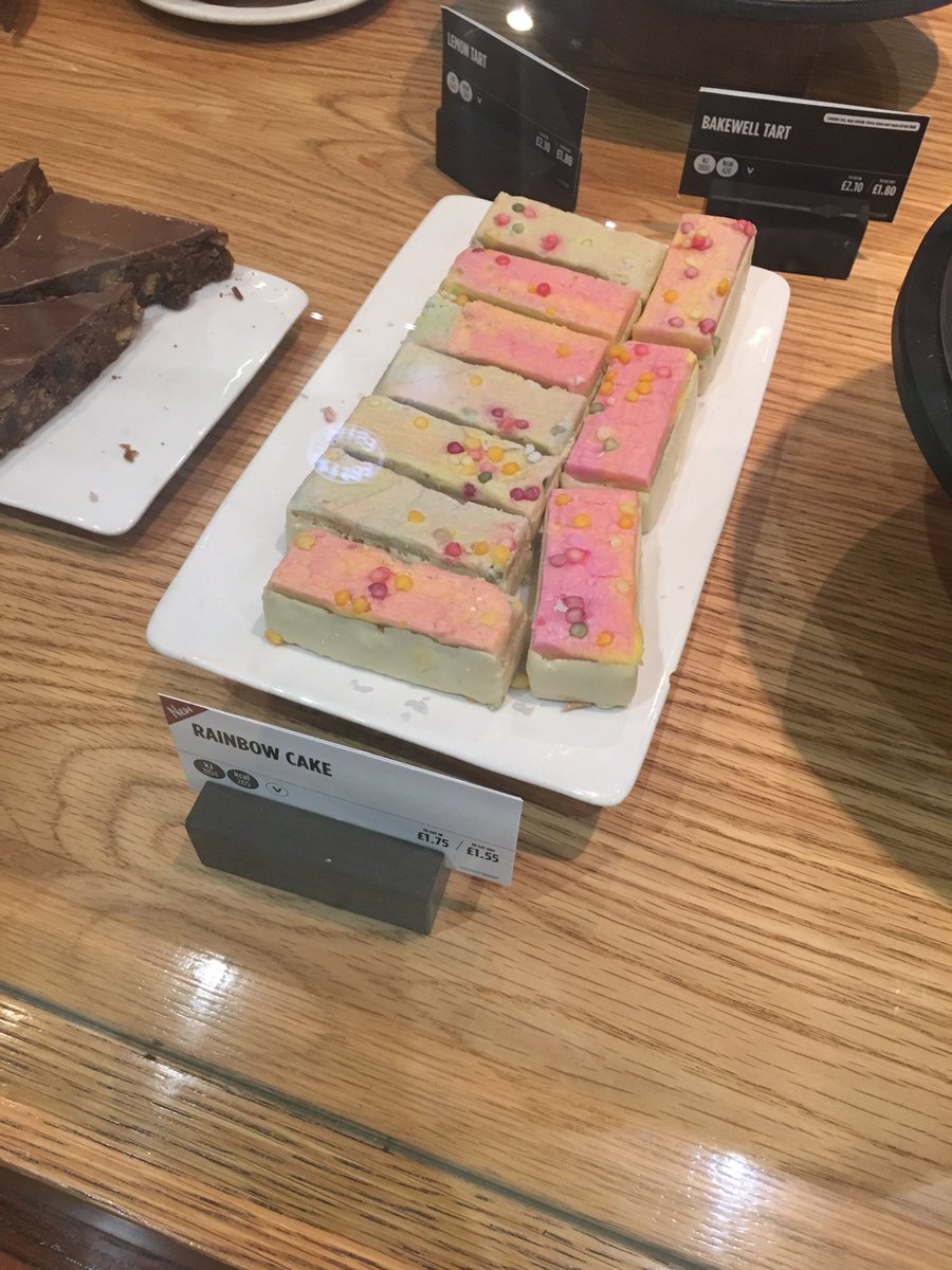Clare Gaba On Twitter Rainbow Cake From Costacoffee