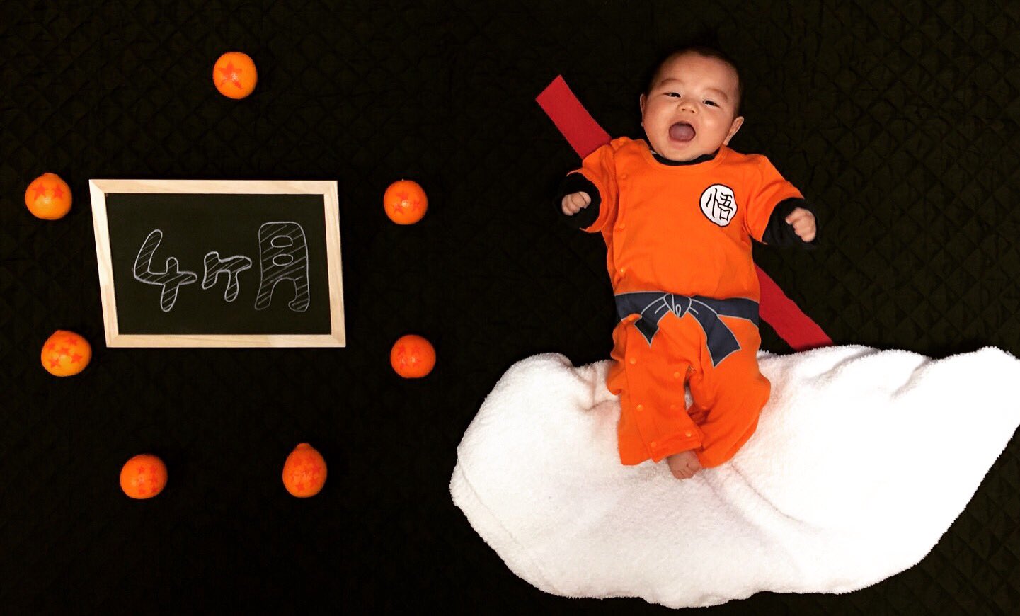 Twitter 上的 渡部太基 Daiki Watabe 今日で4ヶ月 おめでとう わたべんちのれおうくん 生後4ヶ月 寝相アート ドラゴンボール 孫蓮旺 T Co Gfgd3cz0in Twitter