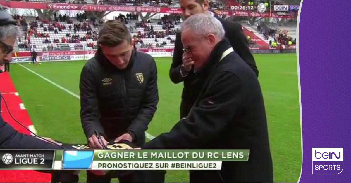 beinsports_FR's tweet photo. [LIVE - beIN SPORTS 1] Votre pronostic pour ce Stade de Reims - RC Lens via #beINLigue2
> Ce maillot à gagner #beINLigue2 https://t.co/BWRSXiGwCF