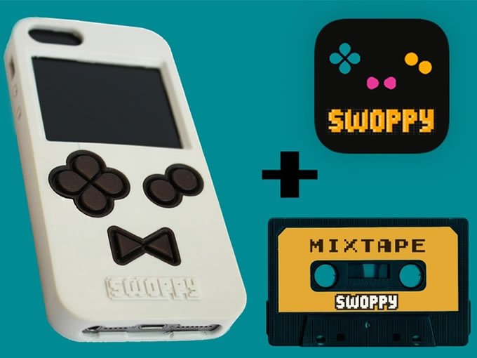 hyperstarter's tweet photo. Swoppy is a working #Gameboy emulator that plays retro games in a #Phonecase @kickstarter #ComputerGames https://t.co/wgttu2MNhB https://t.co/3ewJxptOkM