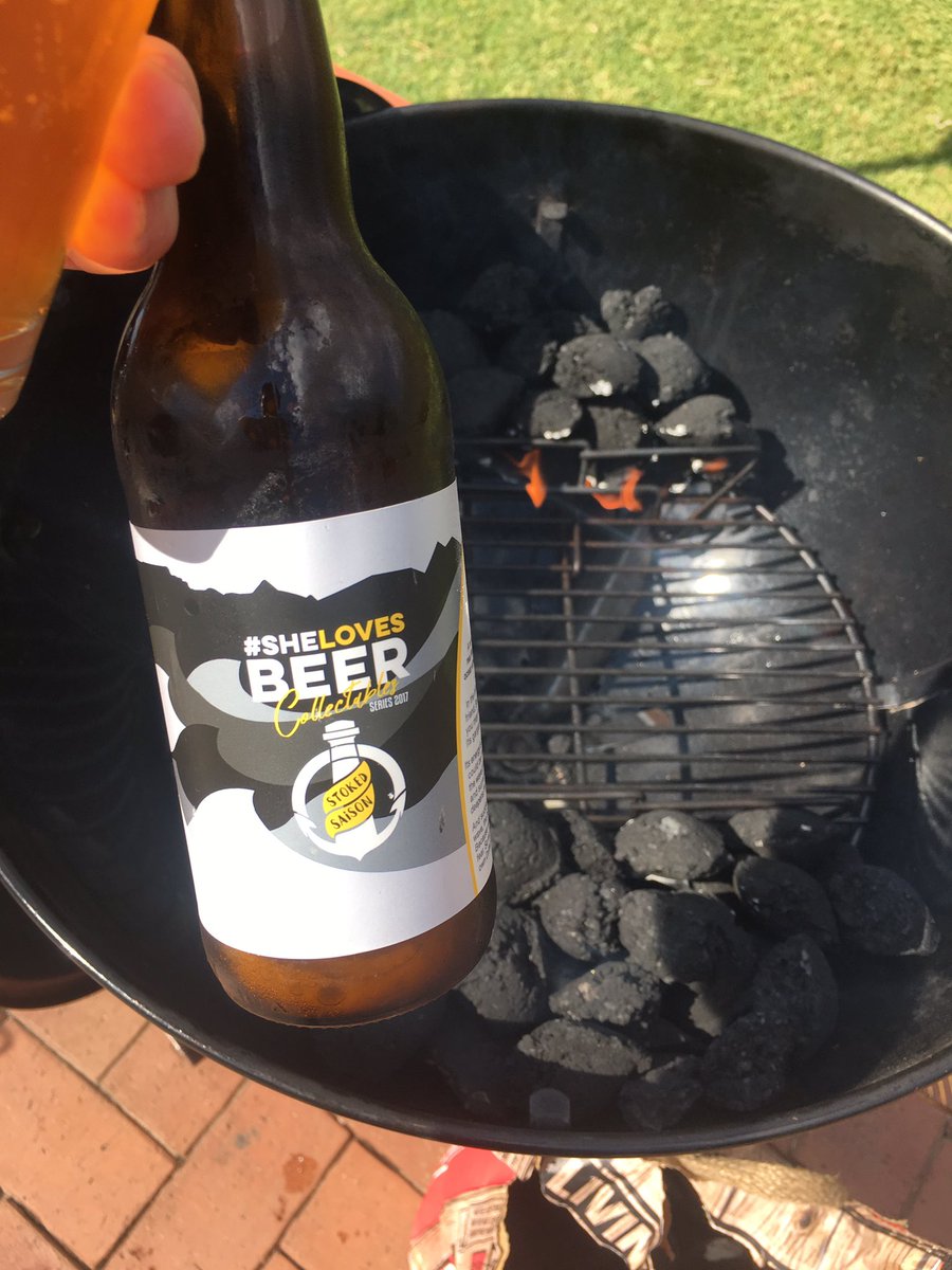 #Stoked in the waves and checking to see the #braai is 'stoked' properly is #Tasha with <a href="/DrifterBrewing/">Drifter Brewing Company</a> and #lovebeersa <a href="/SheLovesBeer_ZA/">#SheLovesBeer</a>