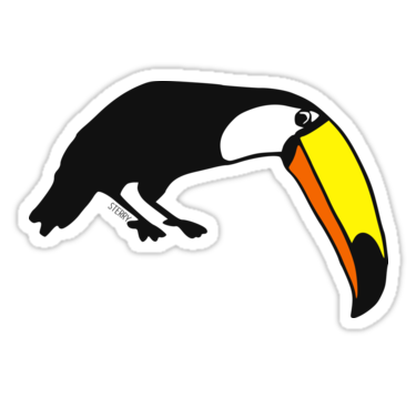 HannahSterry's tweet photo. ‘Toucan ’ Sticker by Hannah Sterry https://t.co/2atQwMn11O #toucan #rainforest #illustration https://t.co/CBpqgUtm1k