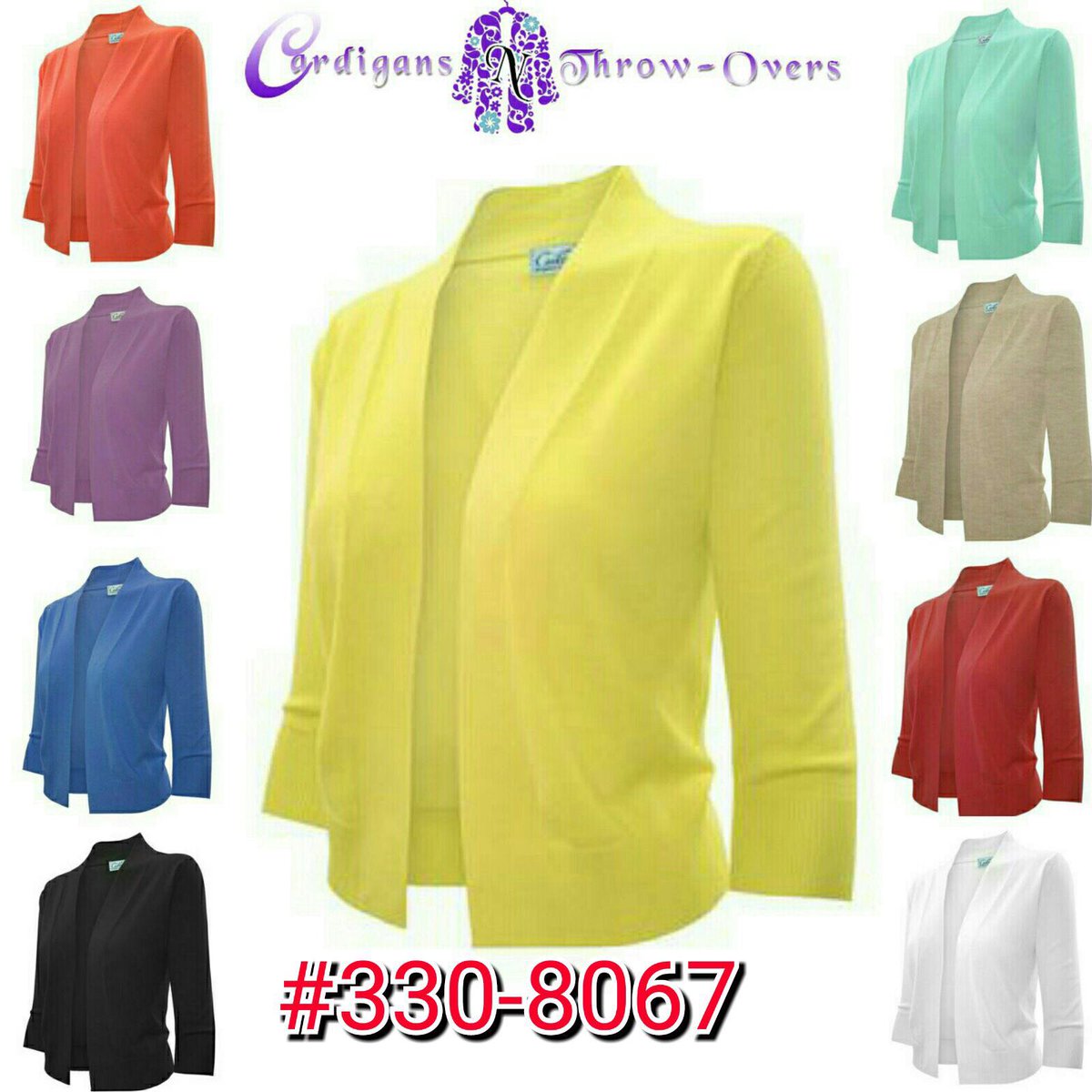 cardigans and throwovers