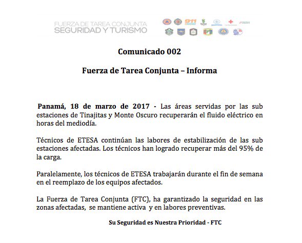 SistemaDeAlerta's tweet photo. 🔴 Continúan las labores de estabilización del fluido eléctrico en ciudad capital. Se logra recuperar más del 95% de la carga. ⤵⤵#FTCAyuda https://t.co/yJj9dgCUsd