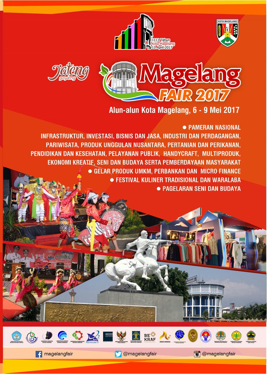 #eventMGL MAGELANG FAIR 2017 | 6 sd 9 Mei 2017 | Alun-alun Kota #Magelang | Gratis | Datang &amp; saksikan