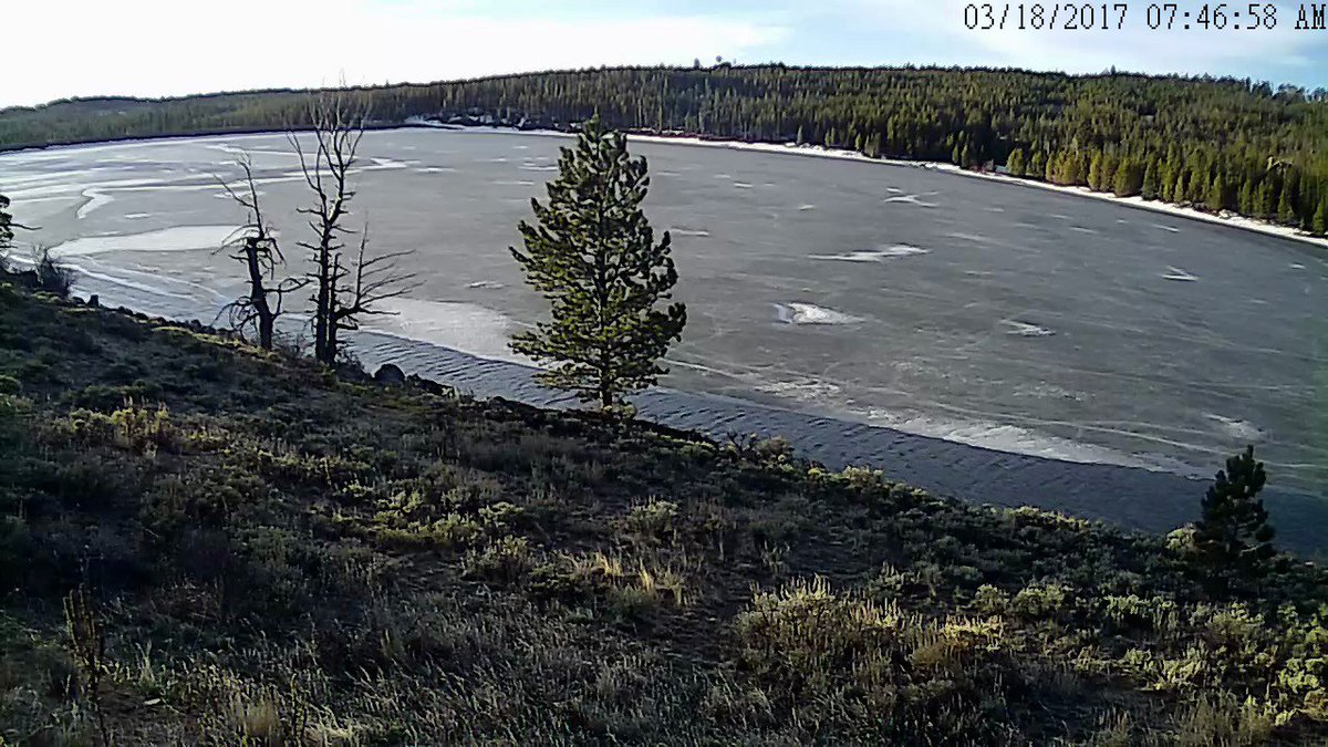 NowataHouse's tweet photo. The lake is beginning to thaw... Open water! Come on #SpringTime in the #RockyMountains ! https://t.co/kQyXIL1AoT