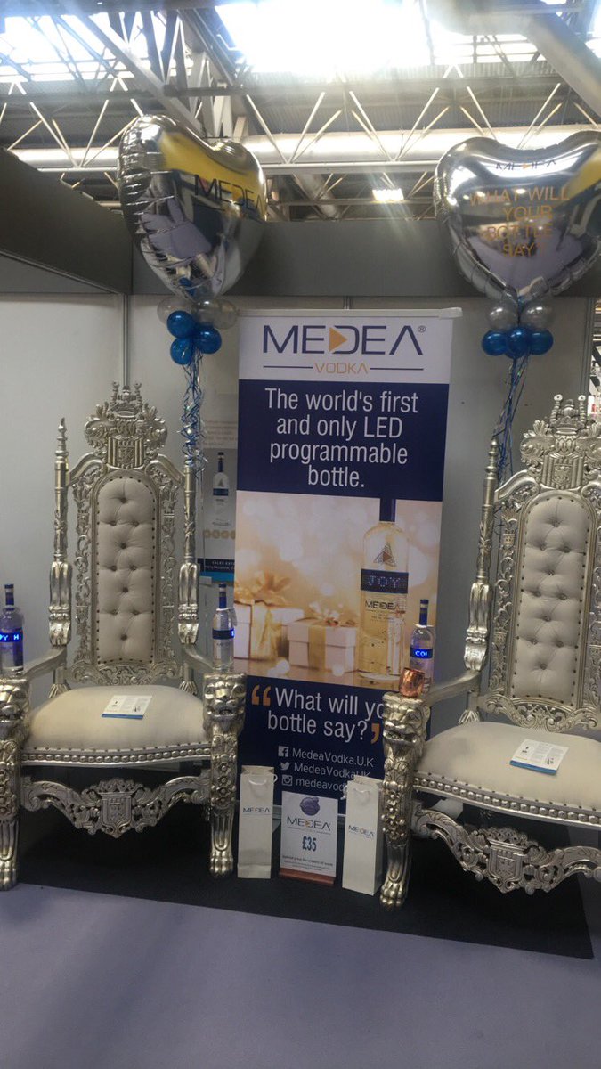 MedeaVodkaUK's tweet photo. On our way to @IFEexhibition , very exciting. Come see us for a free sample! We have a few eye catching suprises this week as well 😉 https://t.co/kLHm85CAGa